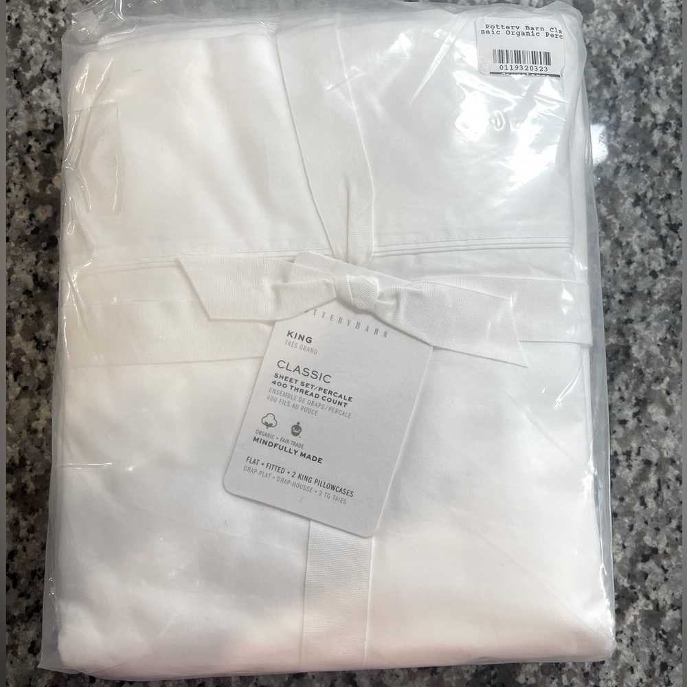 Pottery Barn Sheets King NWT